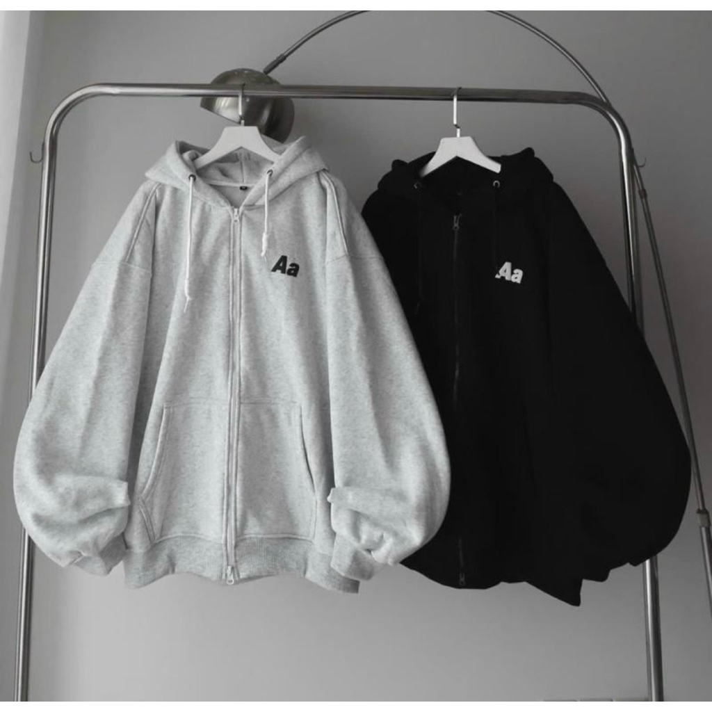 Áo Khoác Nỉ STARS Form Rộng khoá kéo 2 đầu Unisex - 22Nastore