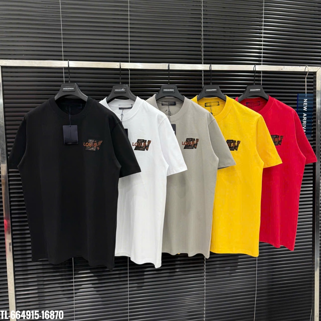  Áo thun Eo Vì thêu logo da trước sau thiết kế hot trend Nam nữ New 2025 