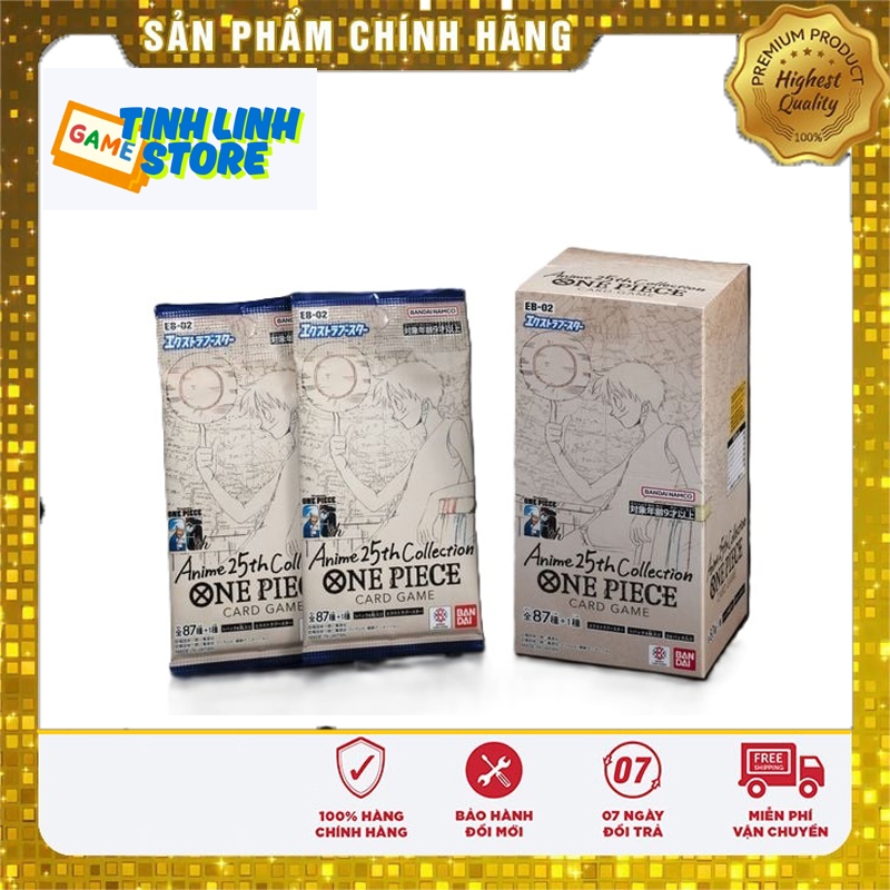 Thẻ Bài One Piece EB02 [ANIME 25th COLLECTION] Extra Booster Pack Card Game TCG - Chính Hãng