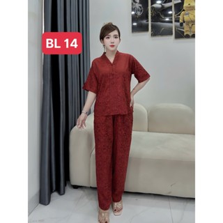   Quà Tặng Mẹ  Đồ Bộ Trung Niên Bà Lai Lụa Gấm Phối Sang Trọng Quý Phái Cho Mẹ Đi Chơi Đi Chùa 