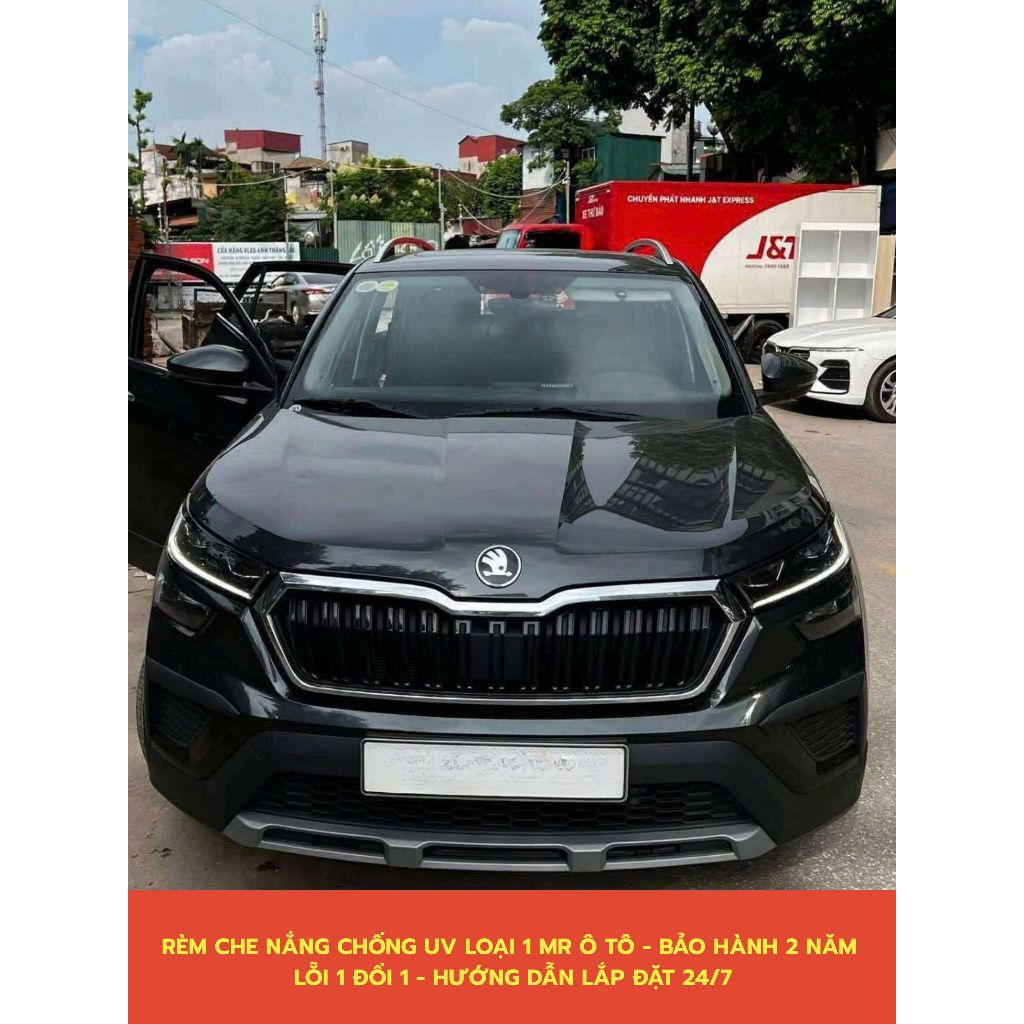 Rèm che nắng chống UV xe SKODA KUSHAQ - loại 1 Mr Ô TÔ - Dạng lưới, BH 2 năm.