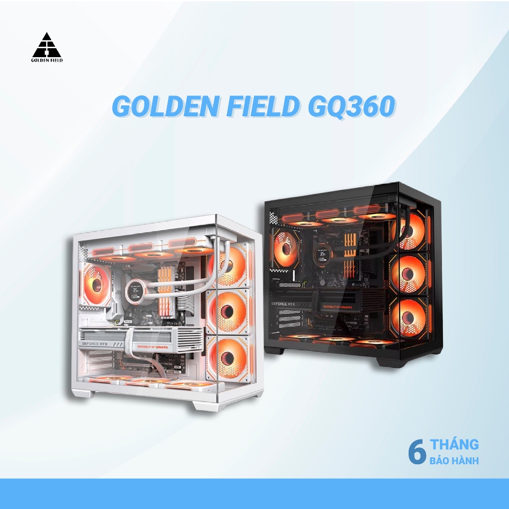 VỎ CASE PC BỂ CÁ GOLDEN FIELD GQ 360 E-ATX