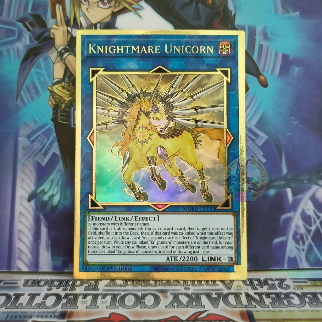 Knightmare Unicorn – MGED-EN034 – Premium Gold Rare [Thẻ bài Yugioh]