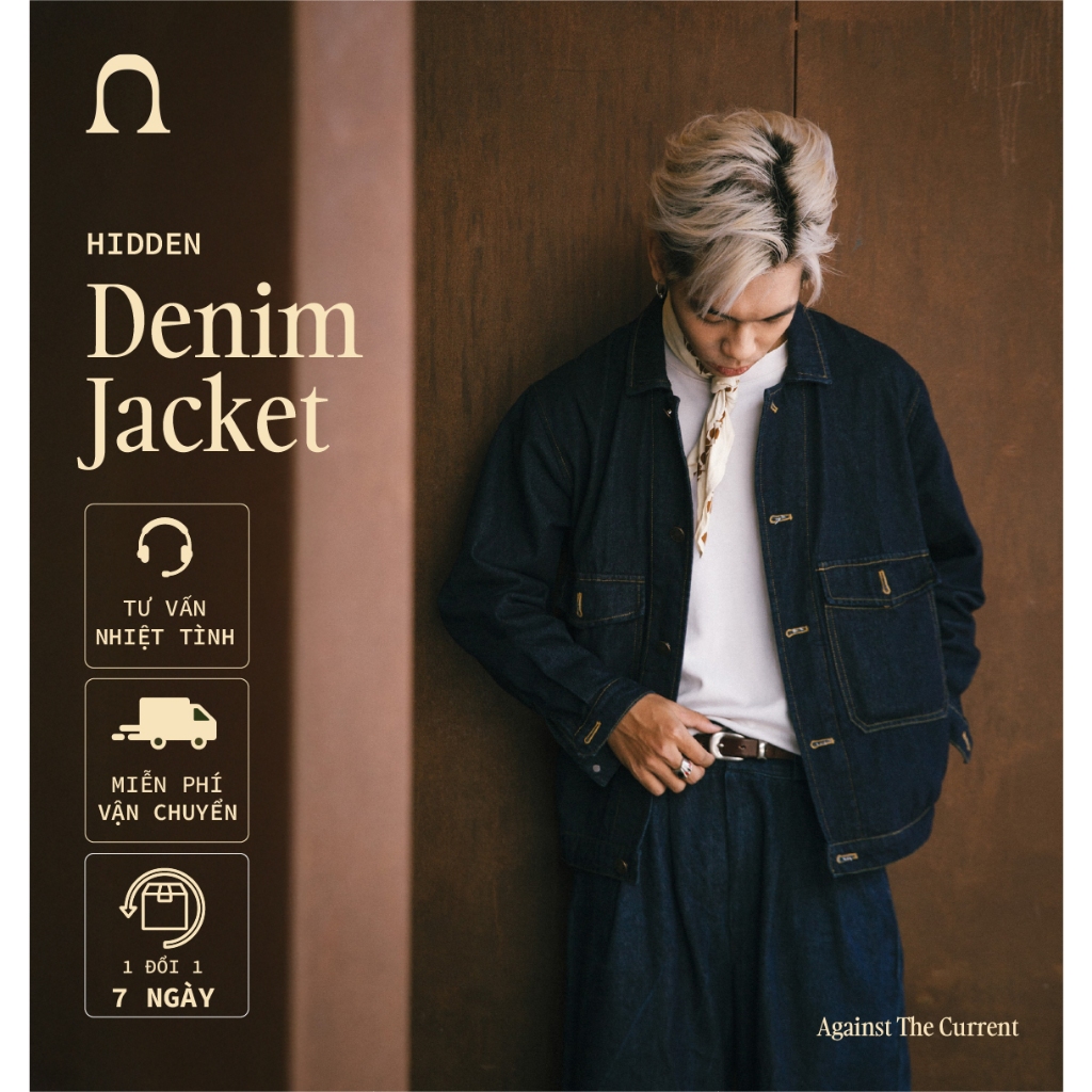 Áo Khoác Denim / Jeans - NGƯỢC "HIDDEN" Denim Jacket