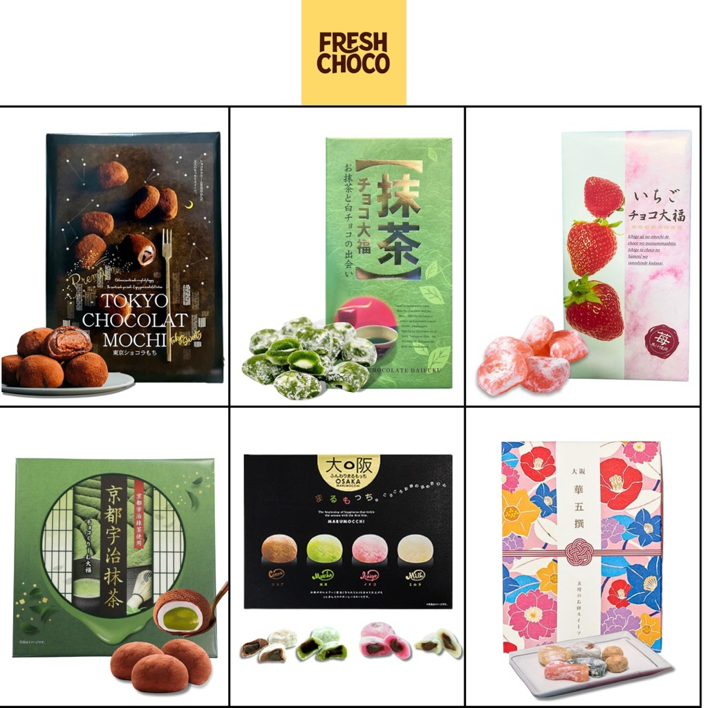 Mochi Japan - Mochi Matcha, Mochi Dâu, Mochi dưa lưới, Mochi Mix 5 vị Nhật Bản