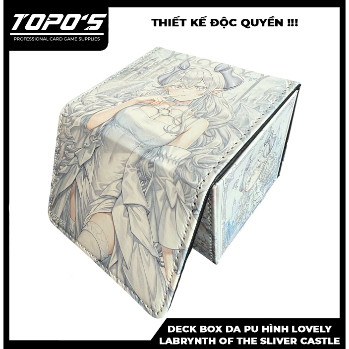 [DECK BOX DA] Hộp đựng thẻ bài hình Lovely Labrynth of the Sliver Castle dành cho thẻ Yugioh, Vangua