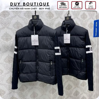  Áo Khoác Phao Nam Mê Cờ Lê Phối Tay Len Siêu Chất Chát - Áo Khoác BOMBER Phao Cổ Đứng Nam Chất Phao Siêu Ấm 