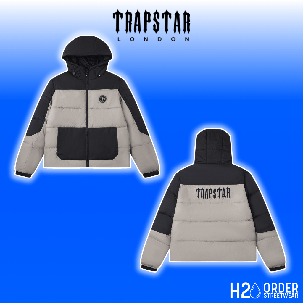 (High Quality) Áo Phao Mùa Đông Drip Trapstar London Cao Cấp, Áo Khoác Puffer Jacket Nam Nữ Phối Đen