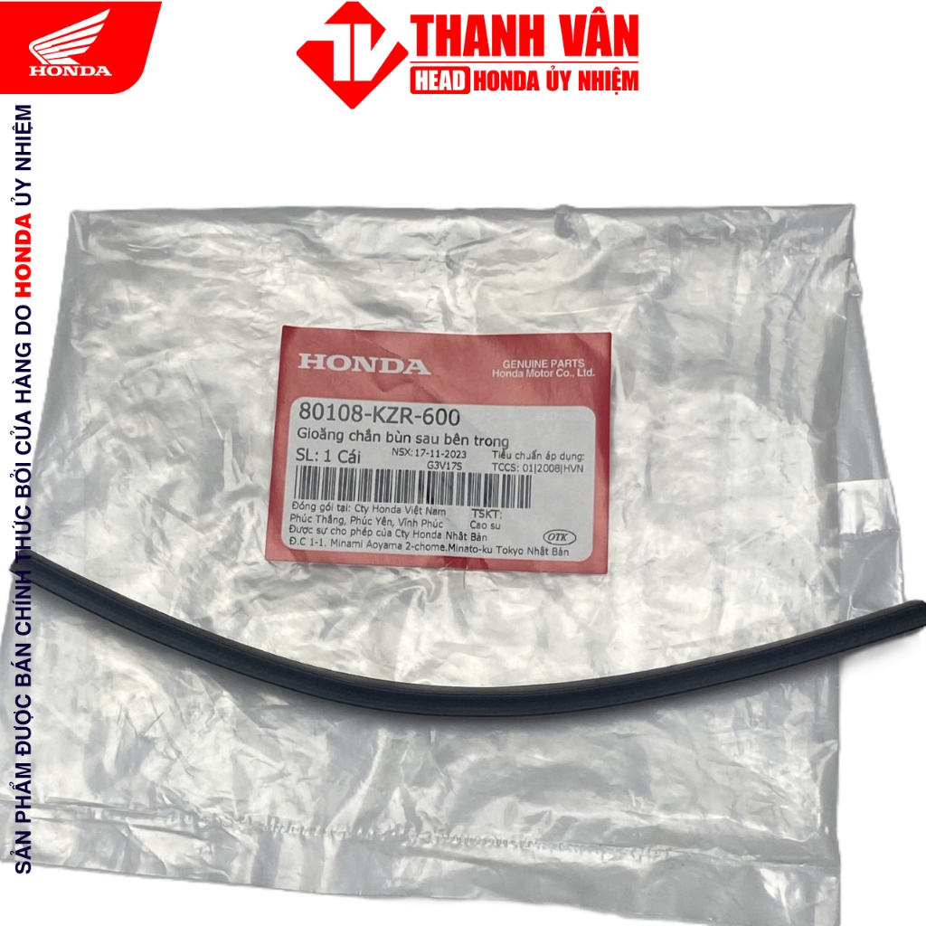 Gioăng chắn bùn sau bên trong 80108-KZR-600 HONDA ab 125, AB 150, LEAD 125, SH MODE