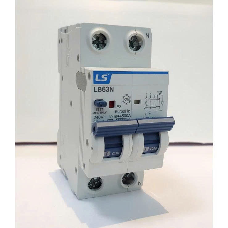 Aptomat chống giật LS LB63N-1P+N-3A