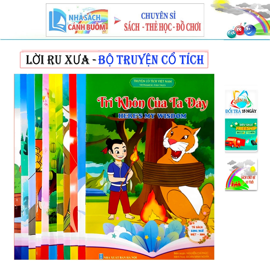 LỜI RU XƯA: Combo 20 Truyện Cổ Tích Song Ngữ – Trí Khôn Của Ta Đây – Bé Nghe Là Nhớ, Đọc Là Mê