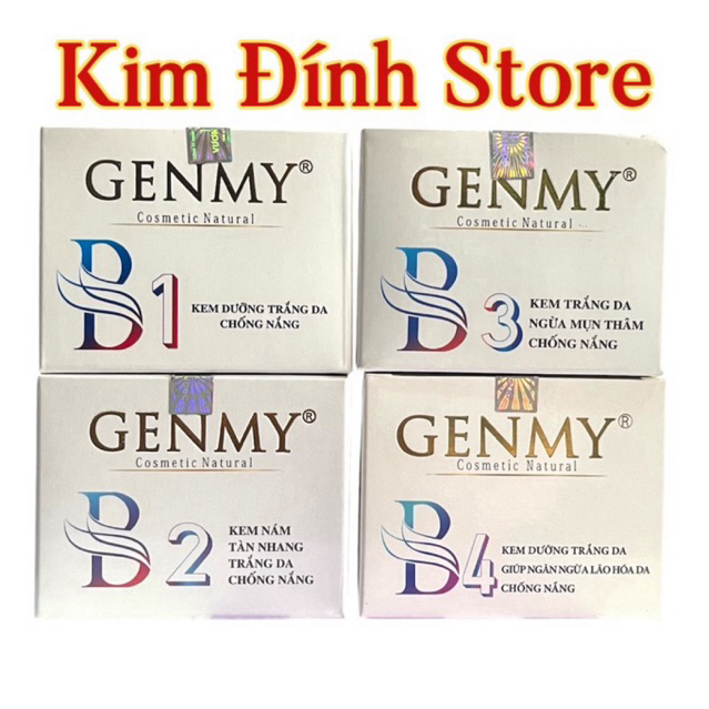KEM GENMY CHĂM SÓC DA B1 B2 B3 B4 HỘP 10G