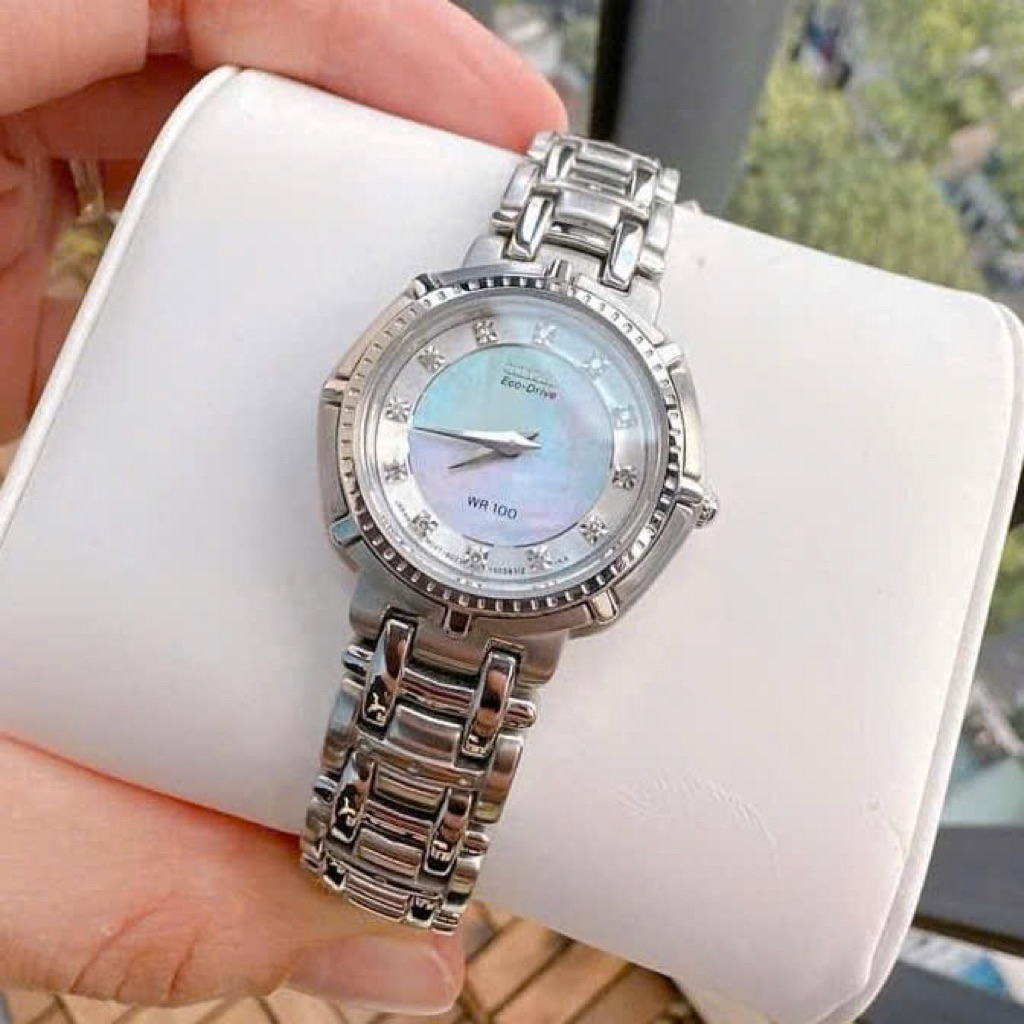 Đồng Hồ Nữ Citizen EW9150-55D Eco-Drive Size 27 Endeavor Diamond Sapphire Dial