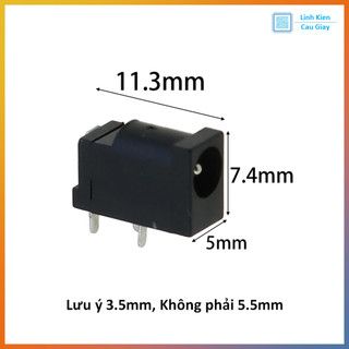 Jack nguồn DC kích thước 3.5x1.3MM DC3501
