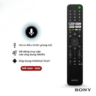 Remote Tivi Sony RMF-TX520P Giọng Nói Bluetooth - Thay Thế Smart TV Sony 2015-2025 Tặng Pin