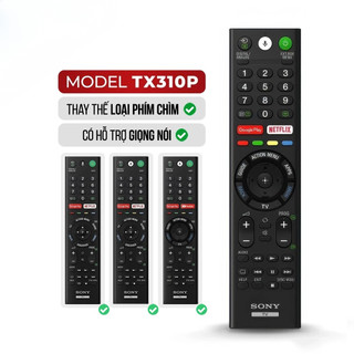 Remote Tivi Sony RMF-TX520P Giọng Nói Bluetooth - Thay Thế Smart TV Sony 2015-2025 Tặng Pin