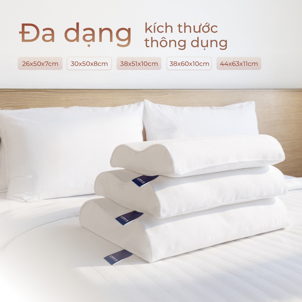 Gối Cao Su Lượn Sóng Contour Liên Á Đạt Chuẩn ECO An Toàn, Thiết Kế Công Thái Học Nâng Đỡ Êm Ái | BigBuy360 - bigbuy360.vn