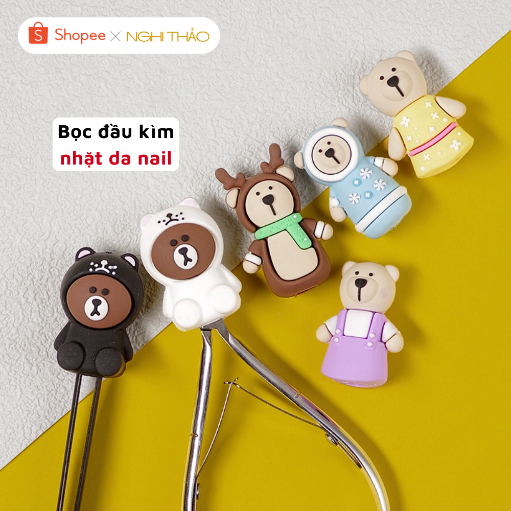 Bọc đầu kìm nhặt da làm nail Nghi Thảo