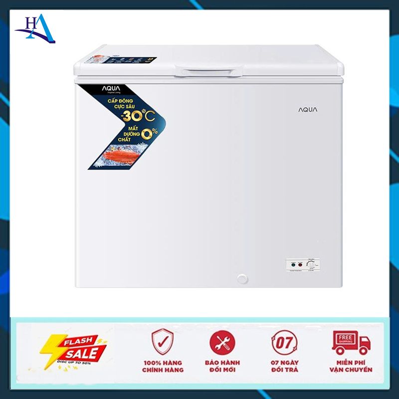 Tủ đông AQUA  AQF-C3001EN 201 Lít (Miễn phí giao tại HCM-ngoài tỉnh liên hệ shop)