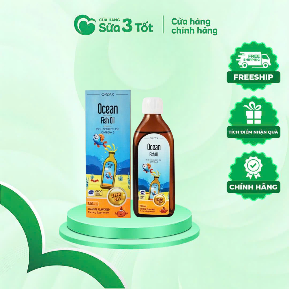 Siro Dầu Cá Omega 3 Orzax Ocean - Thổ Nhĩ Kỳ - 150ML