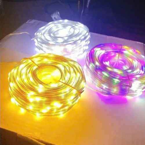 Dây Đèn Led Hạt Gạo IP65 10m, 20m, 50m, 100m - Nhiều Chế Độ Nháy