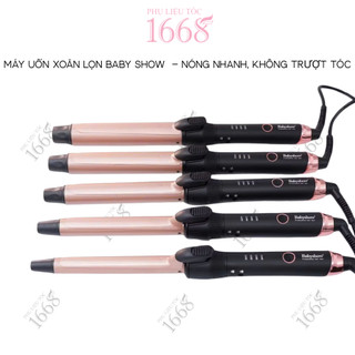 Máy uốn tóc xoăn Baby Show kẹp xoay 360° dễ dùng, không trượt tóc dây dài 3m