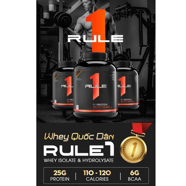 Sữa Bột Dinh Dưỡng Tăng Cơ Rule 1 Protein Isolate/ Hydrolysate 1lb (450g)