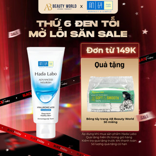 Kem Rửa Mặt Dưỡng Ẩm Hada Labo Advanced Nourish Cleanser 80g AB Beauty World Sản Phẩm Chính Hãng 