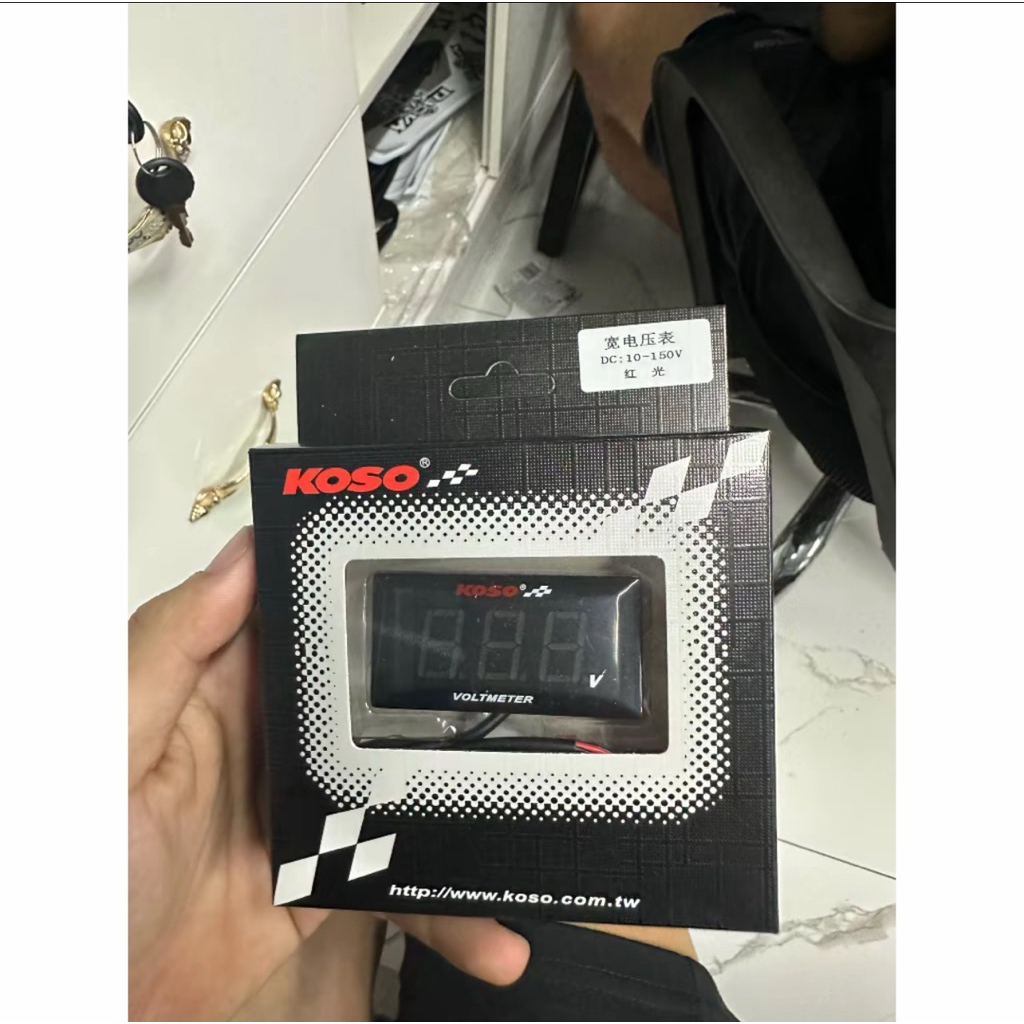 Báo volt koso v2 mới 2026 - Báo vôn koso v2 điện tử tặng kèm pat xe điện koso xanh đỏ