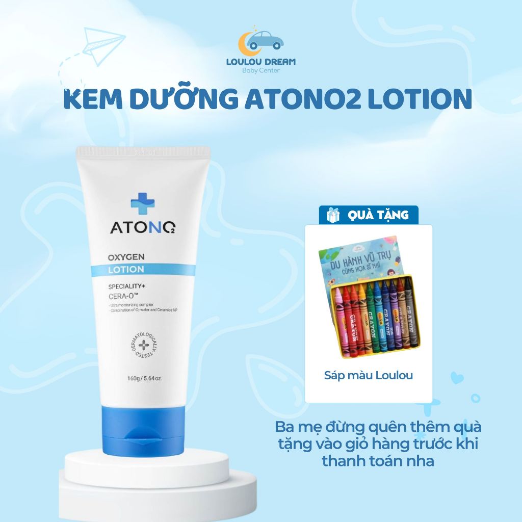 Kem dưỡng ẩm Atono2 hữu cơ Lotion dưỡng thể cho bé