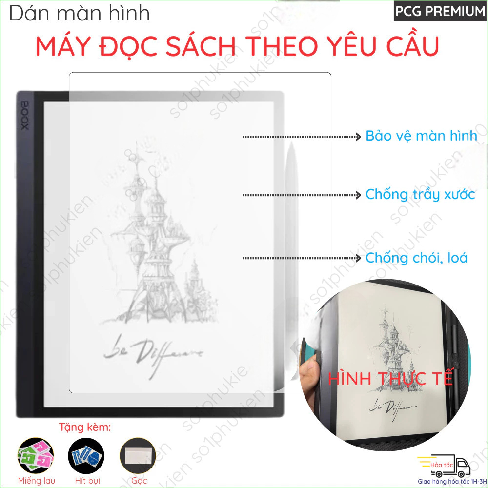 Dán màn hình dành cho máy đọc sách Onyx Boox Savi Tab mini C Ultra Pro Note Air 2 Plus 4c, Go 6 7 8 