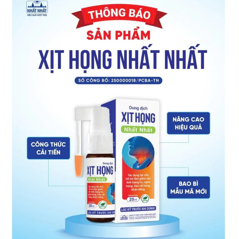 Dung Dịch Xịt Họng Nhất Nhất