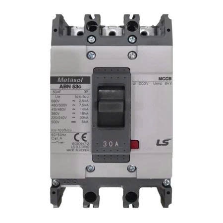 Aptomat MCCB LS ABN53C-30A | 3P 30A 18kA