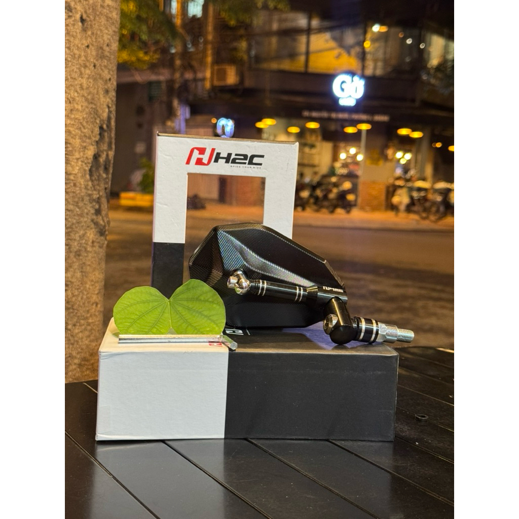 Gương Xe máy h2c V2 ,chiếu hậu H2c 6 Cạnh Kính Trắng Mẫu mới nhất 2025