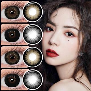  【Big Eyes Magister Kính Áp Tròng SUPERSIZE 0~6.00 DIA 14.5 16.0mm Brown Kính Áp Tròng Cận 6 Tháng Black Mắt To Lens 