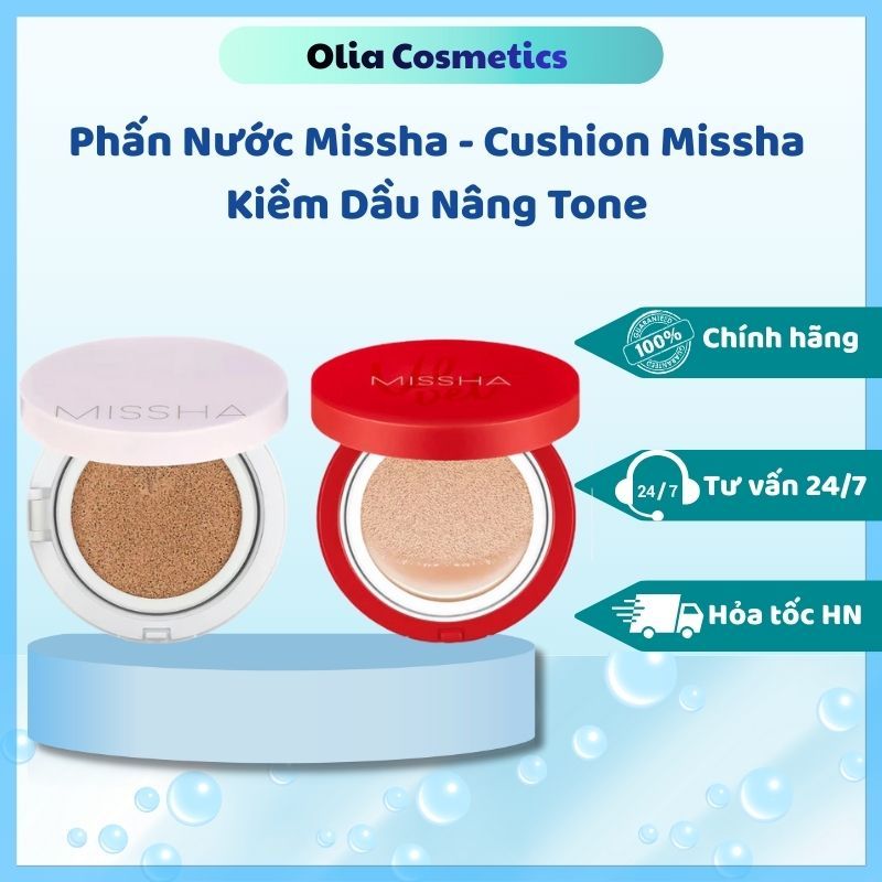 Phấn nước Missha Cushion Missha kiềm dầu nâng tông - Olia Cosmetic