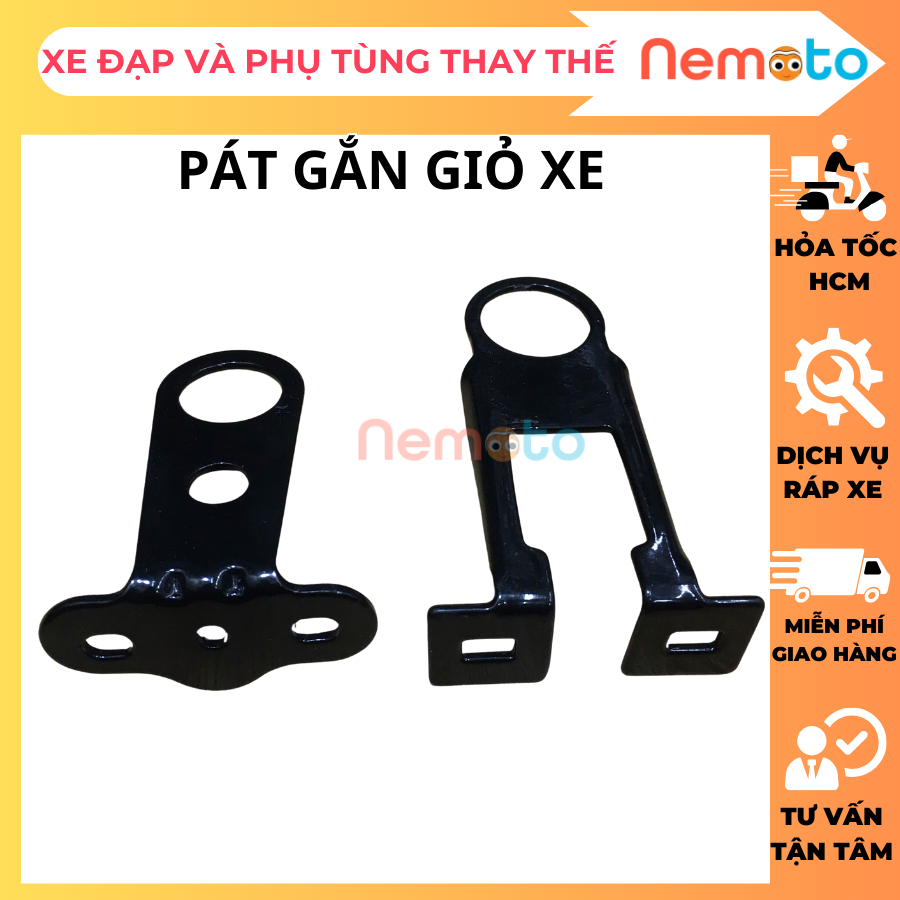 Pát Gắn Rổ Xe Đạp Trẻ Em, Xe Địa Hình MTB, Xe Thể Thao & Xe Đạp Điện – Phụ Kiện Gắn Rổ Phi 25mm / 27