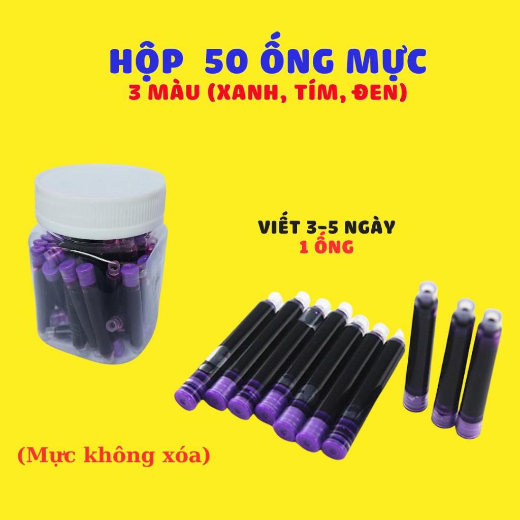 Mực Ông Không Xóa, 1 ống viết 3-5 ngày, Dành Cho Bút Máy Tiểu Học Từ Lớp 1- 5 Mực rõ nét bền màu