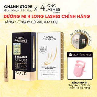   bản quốc tế  Serum dưỡng dài dày mi Long 4 Lashes nội địa Balan chống rụng mi 
