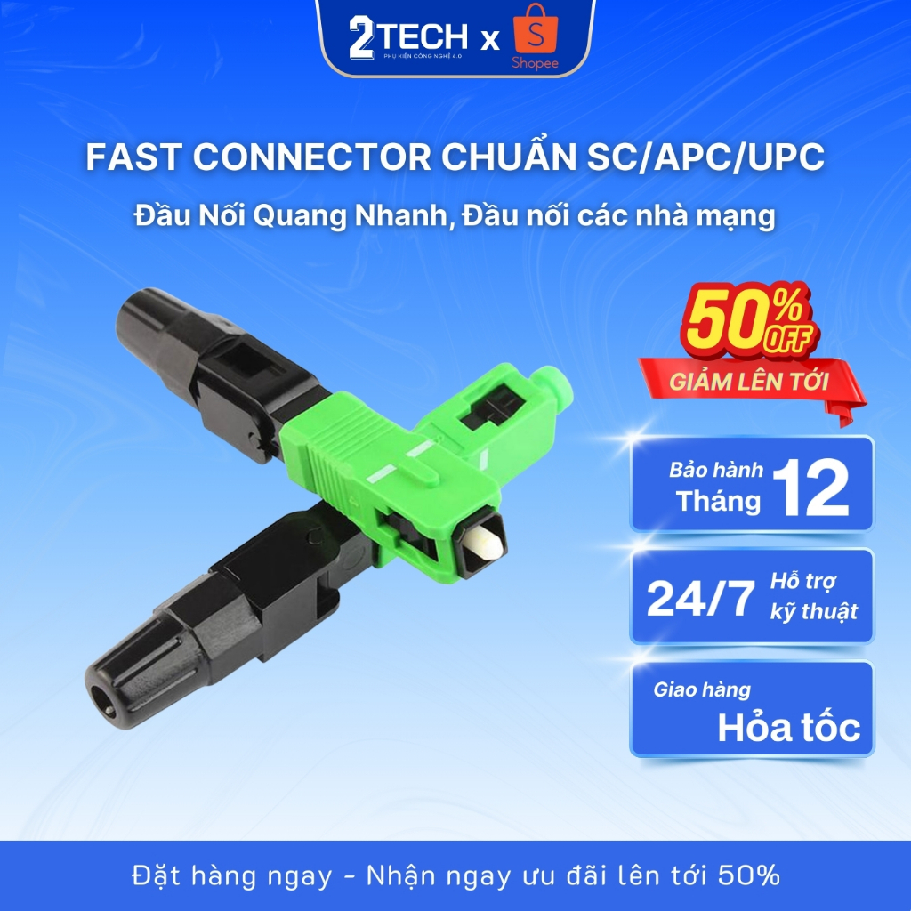 Fast Connector Viettel, FPT Chuẩn SC/APC Đầu Nối Quang Nhanh, Đầu nối các nhà mạng