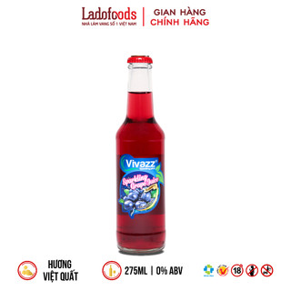   SALE  Nước trái cây Vivazz Sparkling Juice - Nước Nho Đỏ Có Ga 275ml 