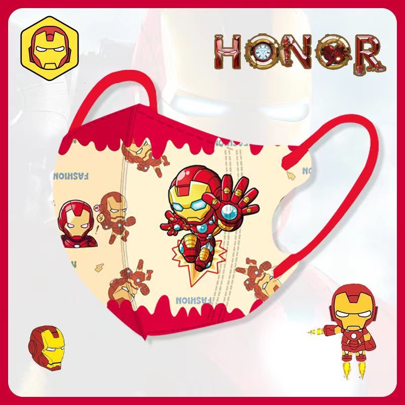 Set 10 chiếc khẩu trang cho bé trai bé gái từ 4 đến 12 tuổi 3D thân thiện với làn da,thoáng khí,hình in dễ thương