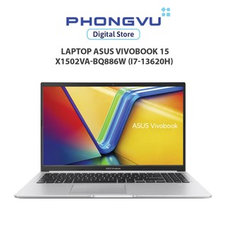  Máy tính xách tay  Laptop Asus Vivobook 15 X1502VA-BQ886W  i7-13620H   Bạc  - Bảo hành 24 tháng 