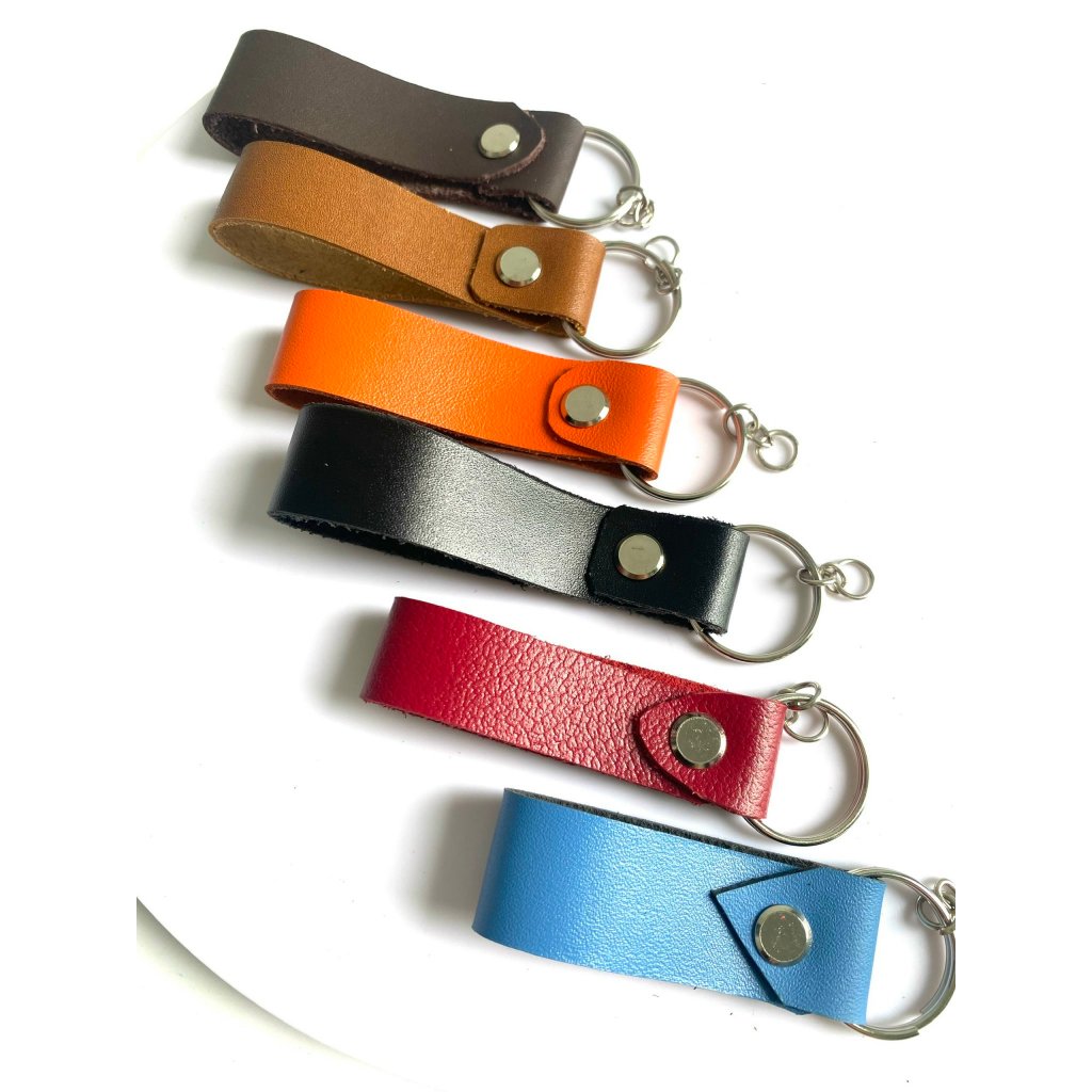 FREESHIP - Móc khóa da Bò HT LEATHER STORE nhiều màu