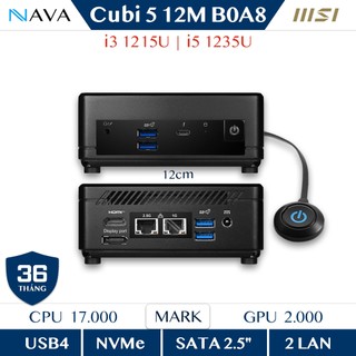 Mini PC MSI Cubi B0A8 Intel Core i51235U i51215U DDR4 Mini NUC Văn Phòng