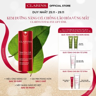  Kem Dưỡng Nâng Cơ Chống Lão Hóa Vùng Mắt Clarins Total Eye Lift 15ml 