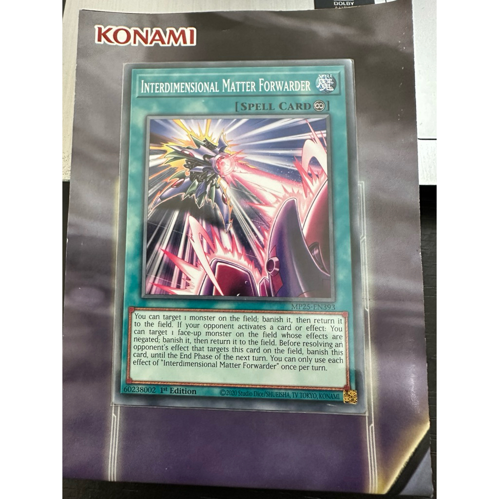 Thẻ bài Yugioh Interdimensional Matter Forwarder (Real Card)