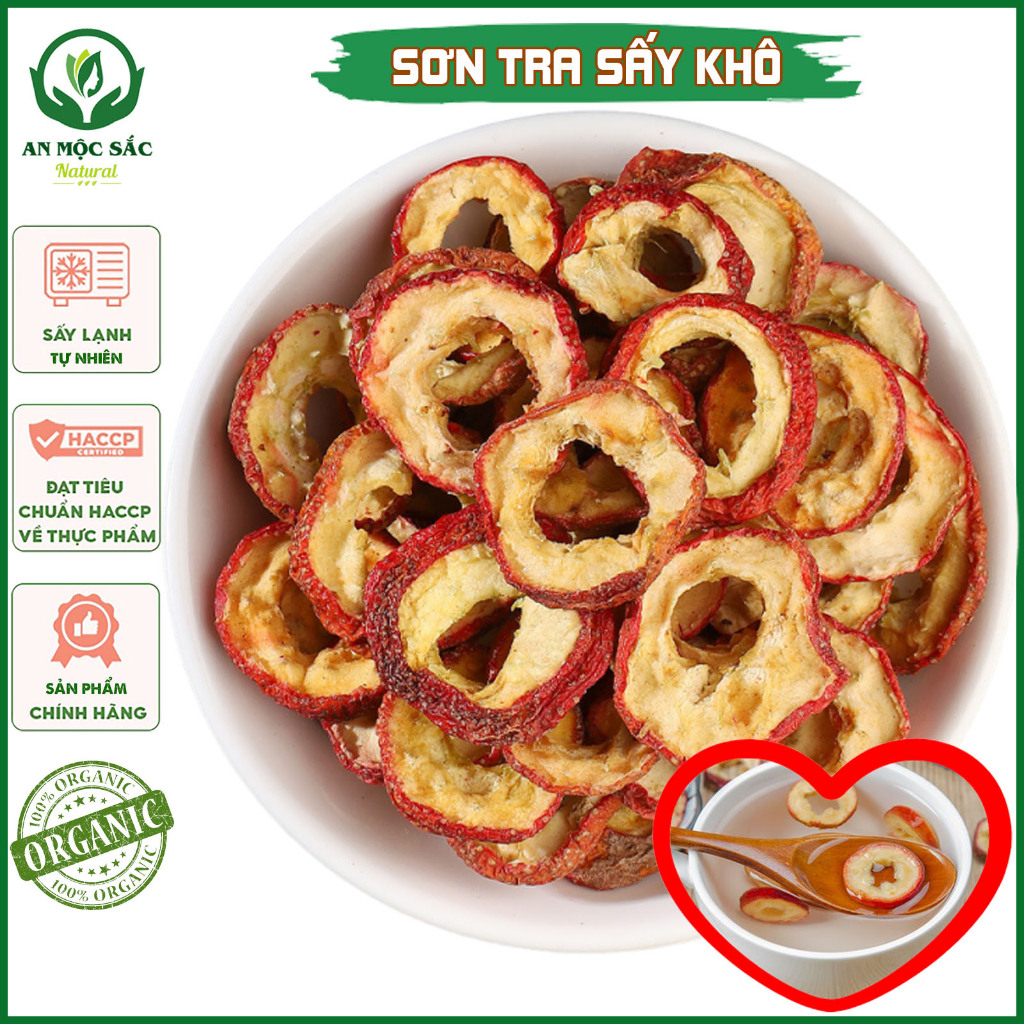 ✅[THƯỢNG HẠNG] Sơn Tra Khô Táo Mèo Khô Thái Lát Tự Nhiên Đều và Đẹp Giúp Giảm Mỡ Máu, Tiêu Hoá Tốt