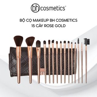  Bộ Cọ Makeup BH Cosmetics Rose Gold 15 Cây Kèm Ví Đựng Bộ Cọ Makeup Chuyên Nghiệp 