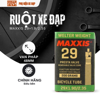 Ruột xe đạp Maxxis 29×1.75/2.4 van dài 48mm – Cao su đàn hồi cao, giữ hơi cực tốt